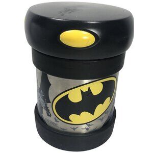 Black Big Top Kids Thermos  Batman Insulated Stainless Steel Food Jar Funtainer